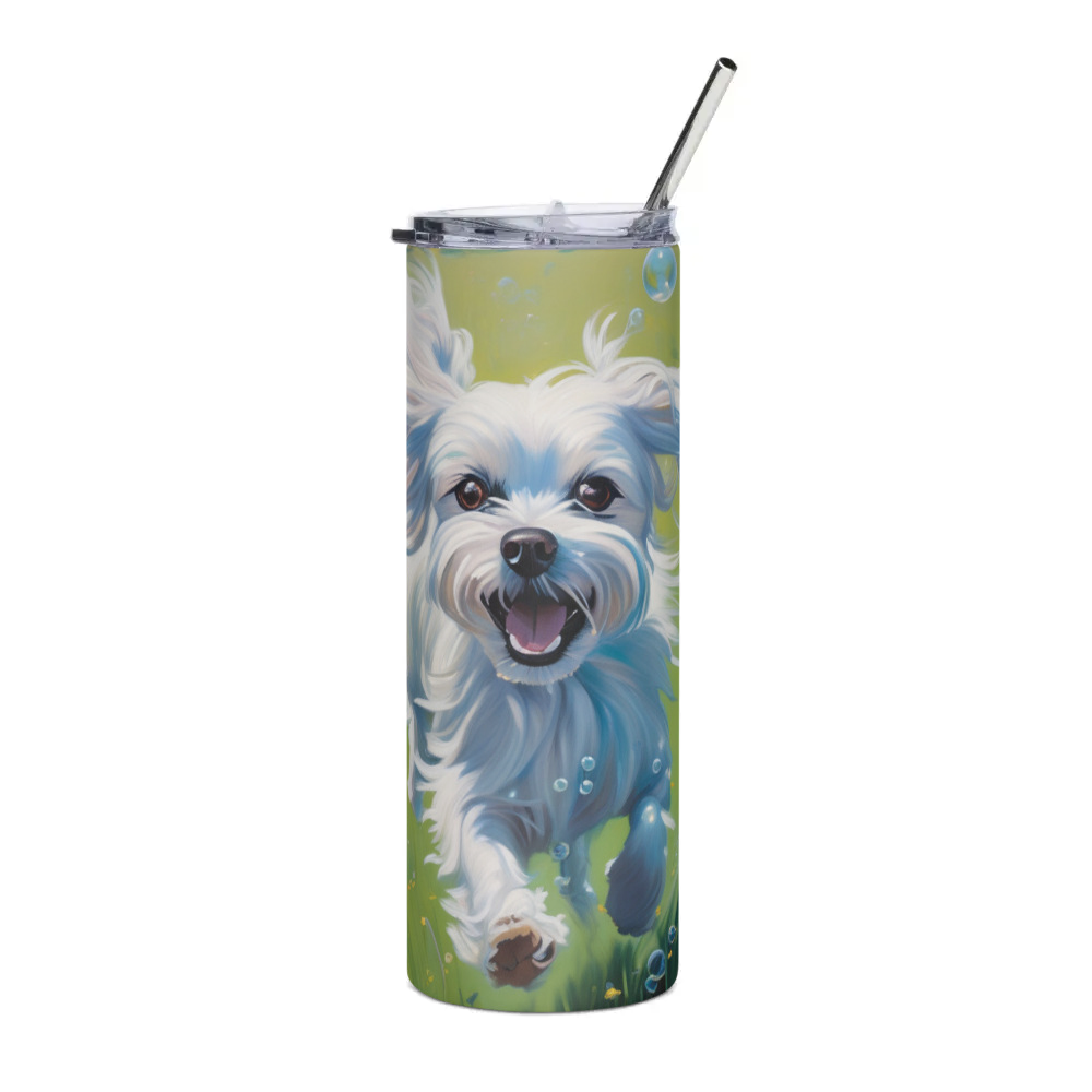 PugMug Custom Maltese Dog Stainless Steel Tumbler