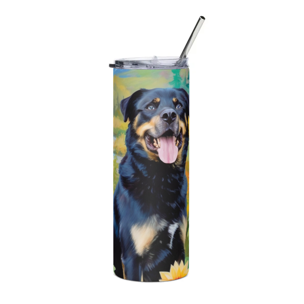 PugMug Custom Blue Stainless Steel Tumbler