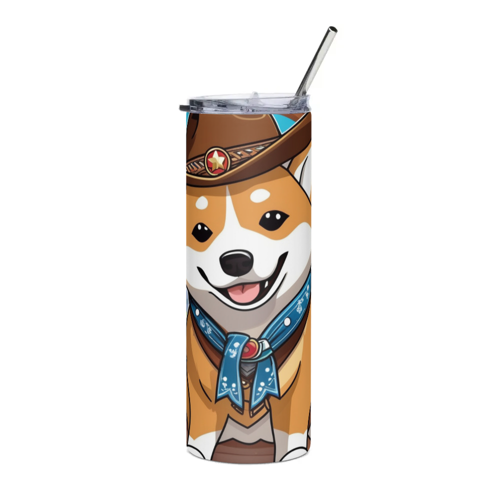 PugMug Custom Shiba Inu Stainless Steel Tumbler