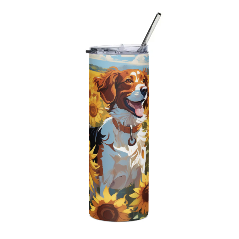 PugMug Custom Brittany Dog Stainless Steel Tumbler