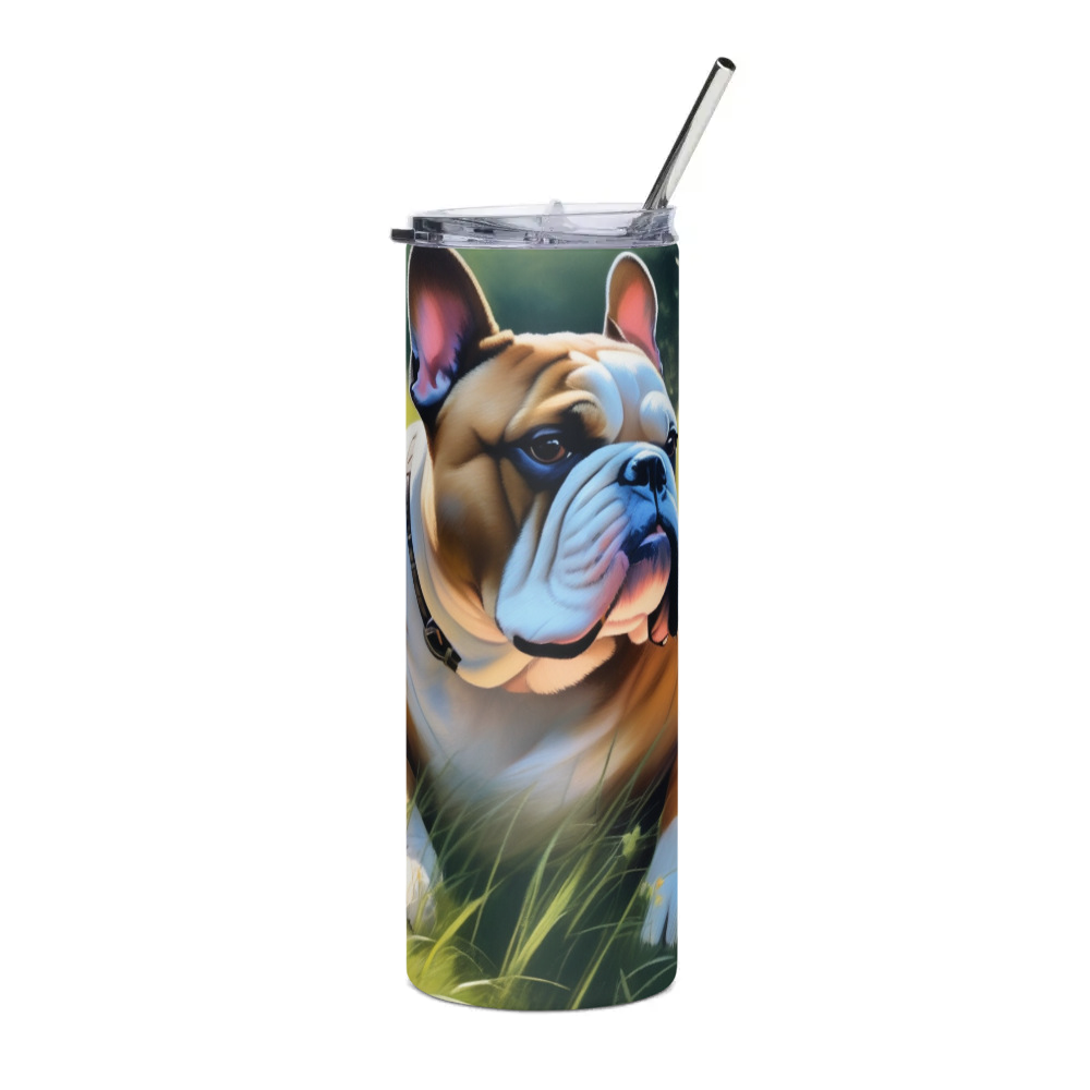 PugMug Custom Bulldog Stainless Steel Tumbler