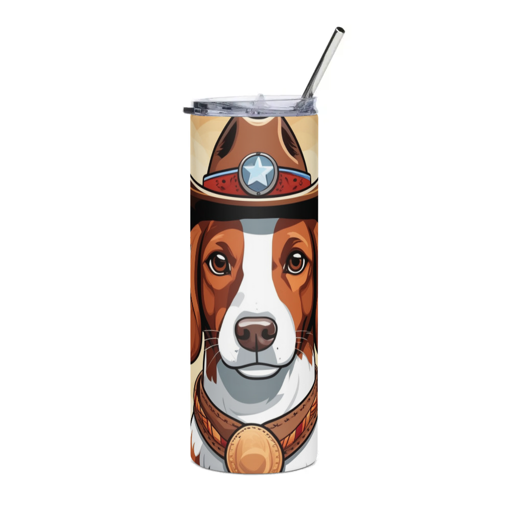 PugMug Custom Brittany Dog Stainless Steel Tumbler