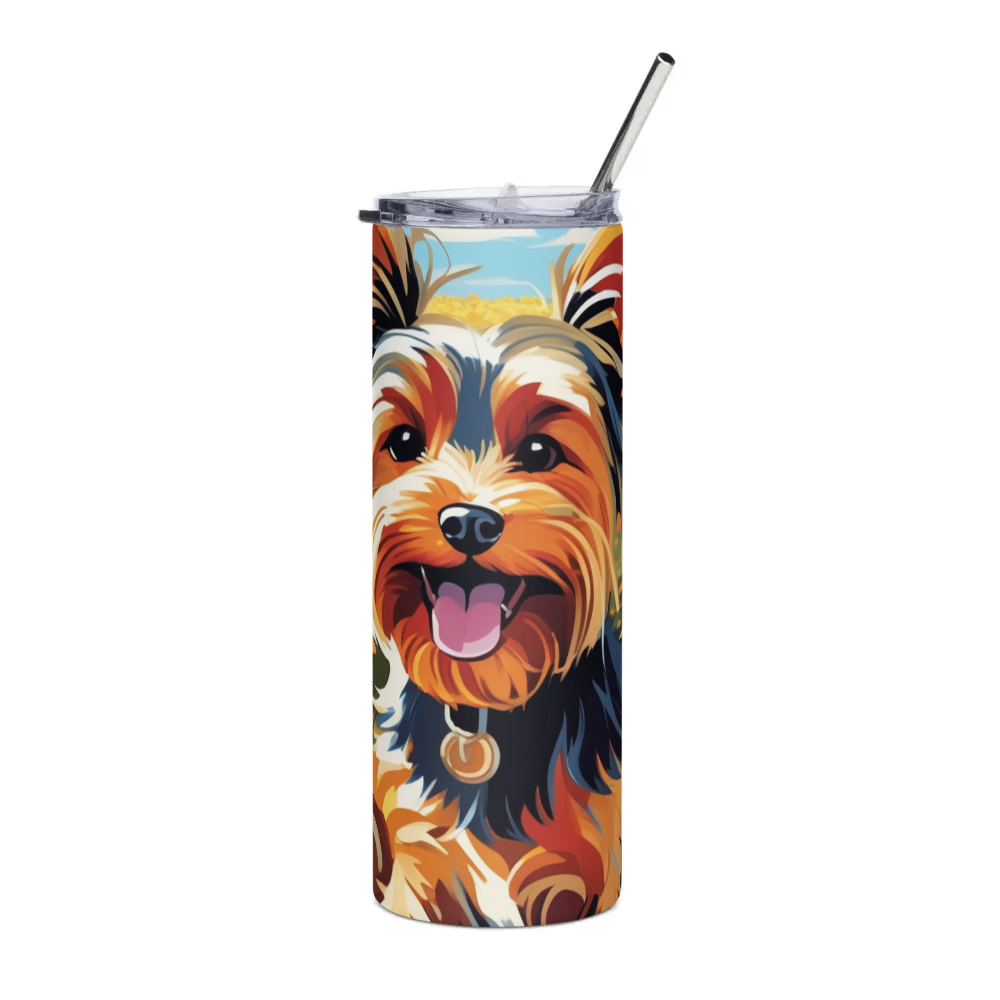 PugMug Custom Yorkshire Terrier Stainless Steel Tumbler