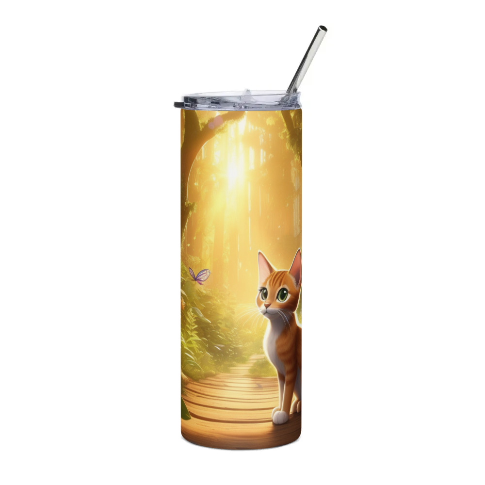 PugMug Custom Tabby Abyssinian Cat Stainless Steel Tumbler