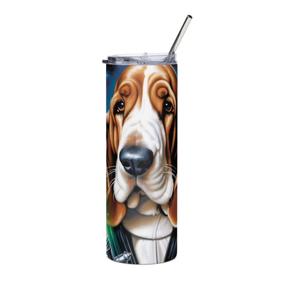 PugMug Custom Basset Hound Stainless Steel Tumbler