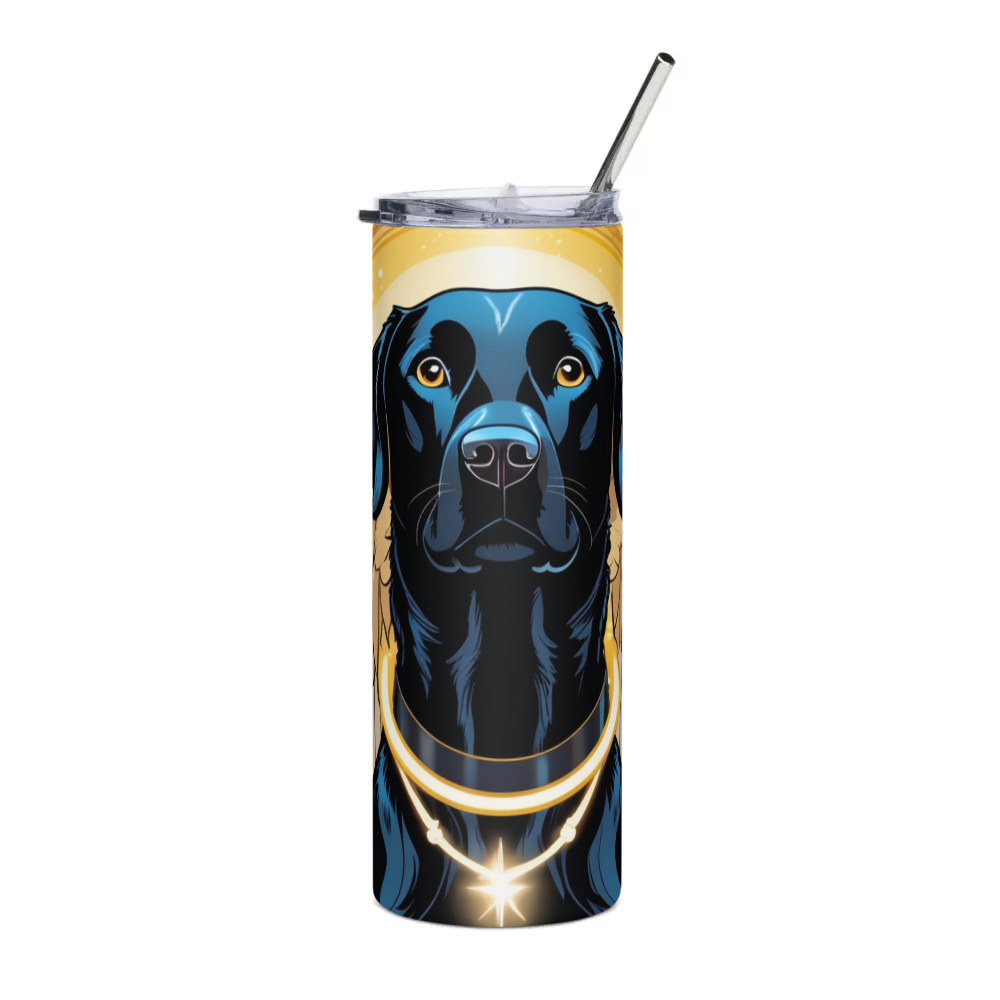 PugMug Custom Black Labrador Retriever Stainless Steel Tumbler