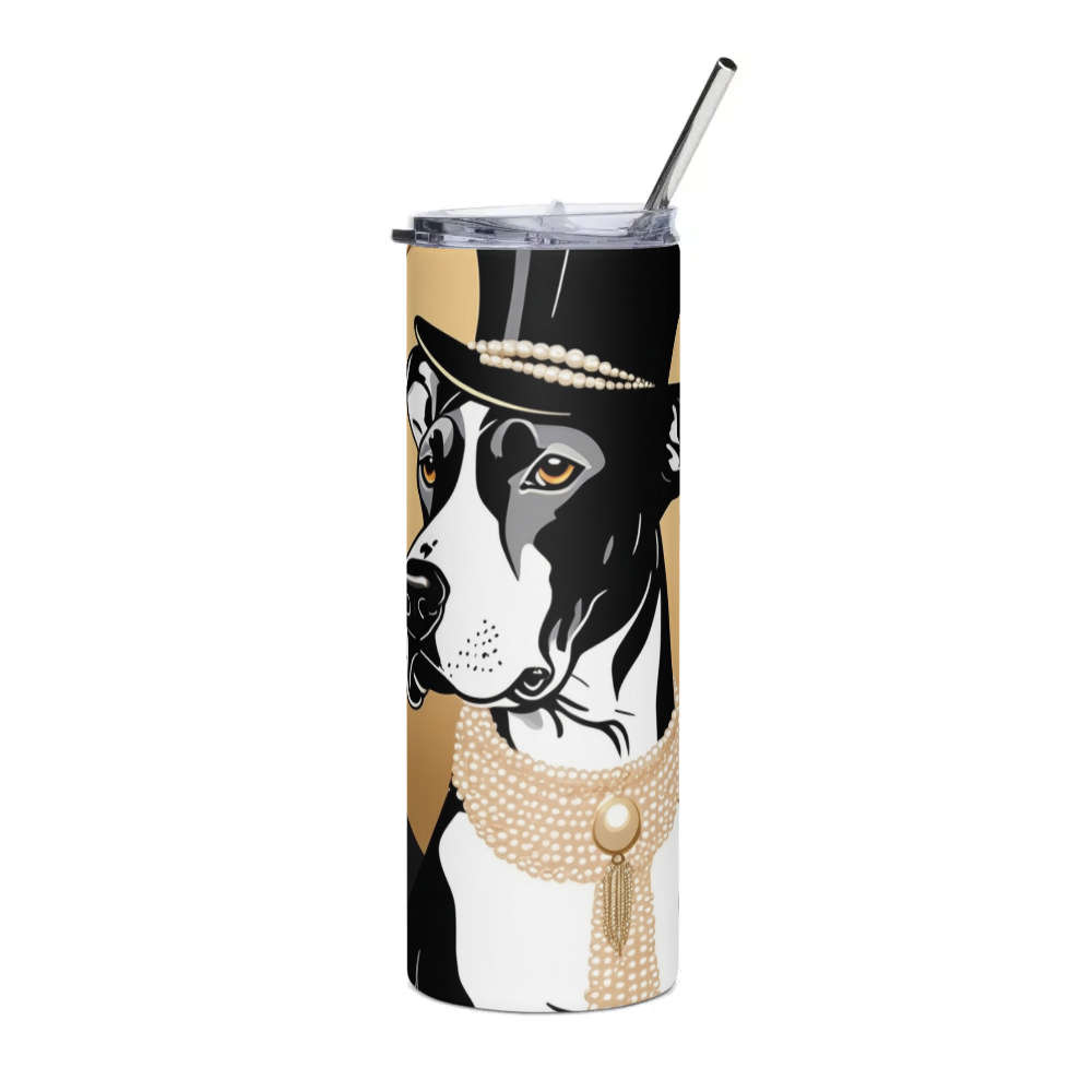 PugMug Custom Great Dane Stainless Steel Tumbler