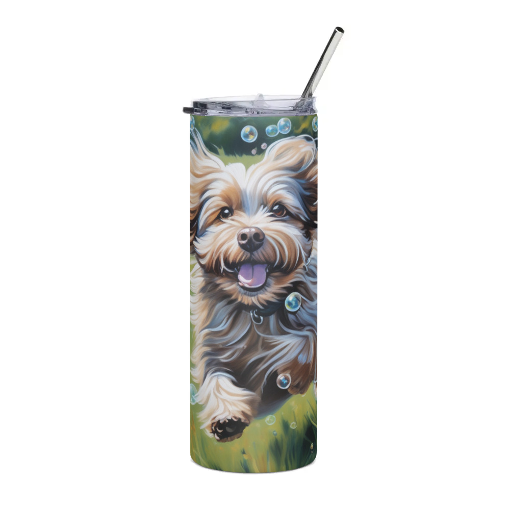 PugMug Custom Tan Havanese Dog Stainless Steel Tumbler
