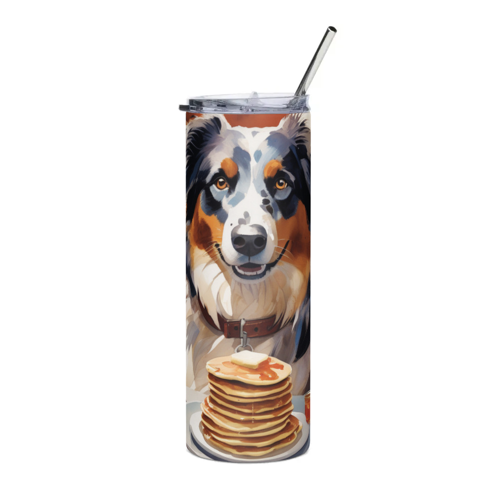 PugMug Custom Australian Shepherd Dog Stainless Steel Tumbler