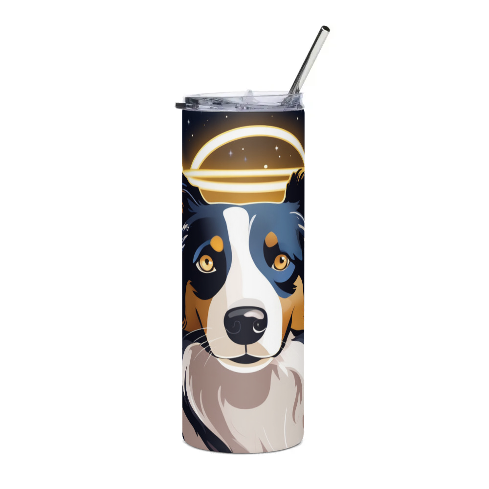 PugMug Custom Border Collie Stainless Steel Tumbler