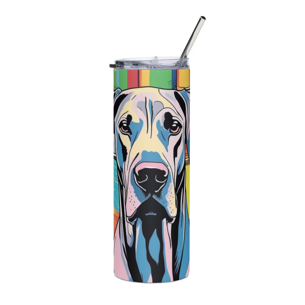 PugMug Custom Great Dane Stainless Steel Tumbler