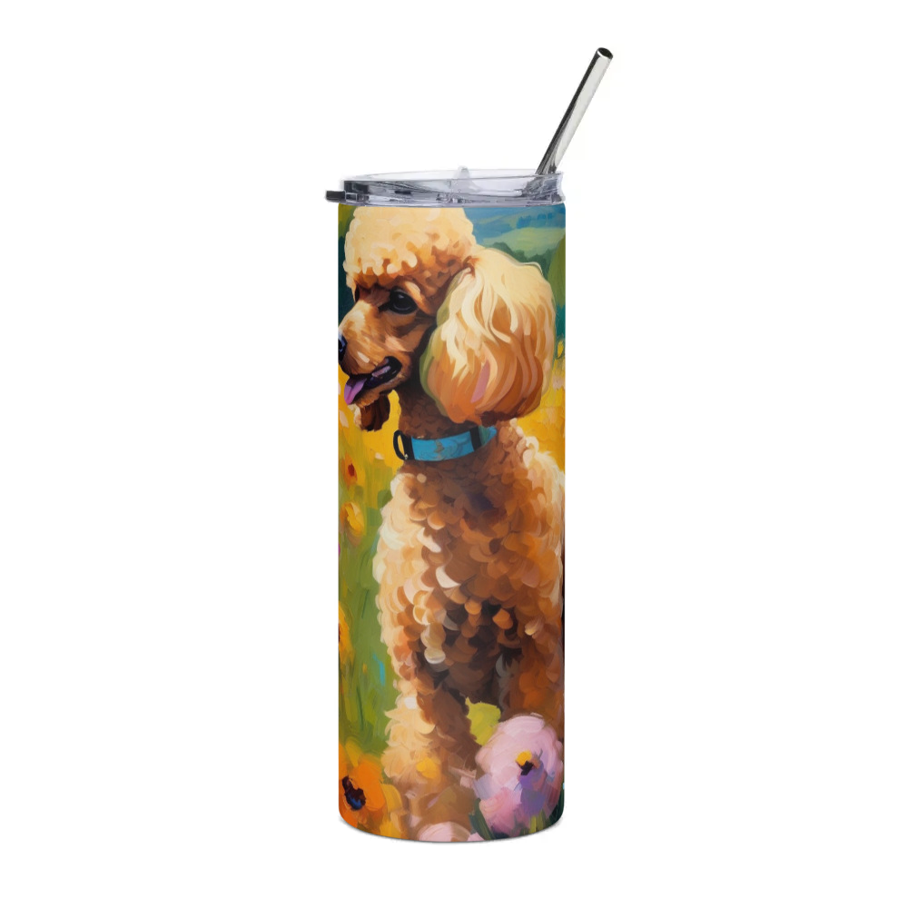 PugMug Custom Tan Poodle Stainless Steel Tumbler