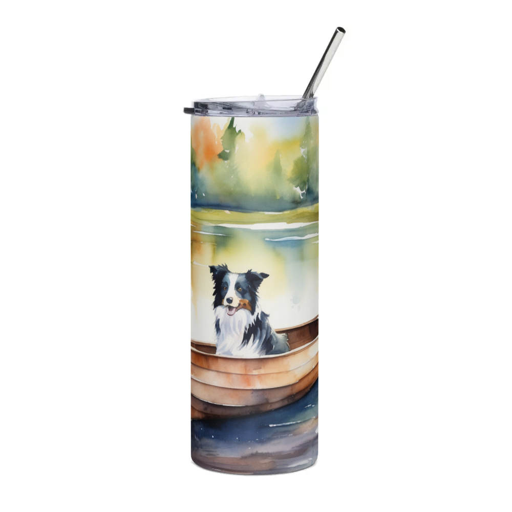 PugMug Custom Border Collie Stainless Steel Tumbler