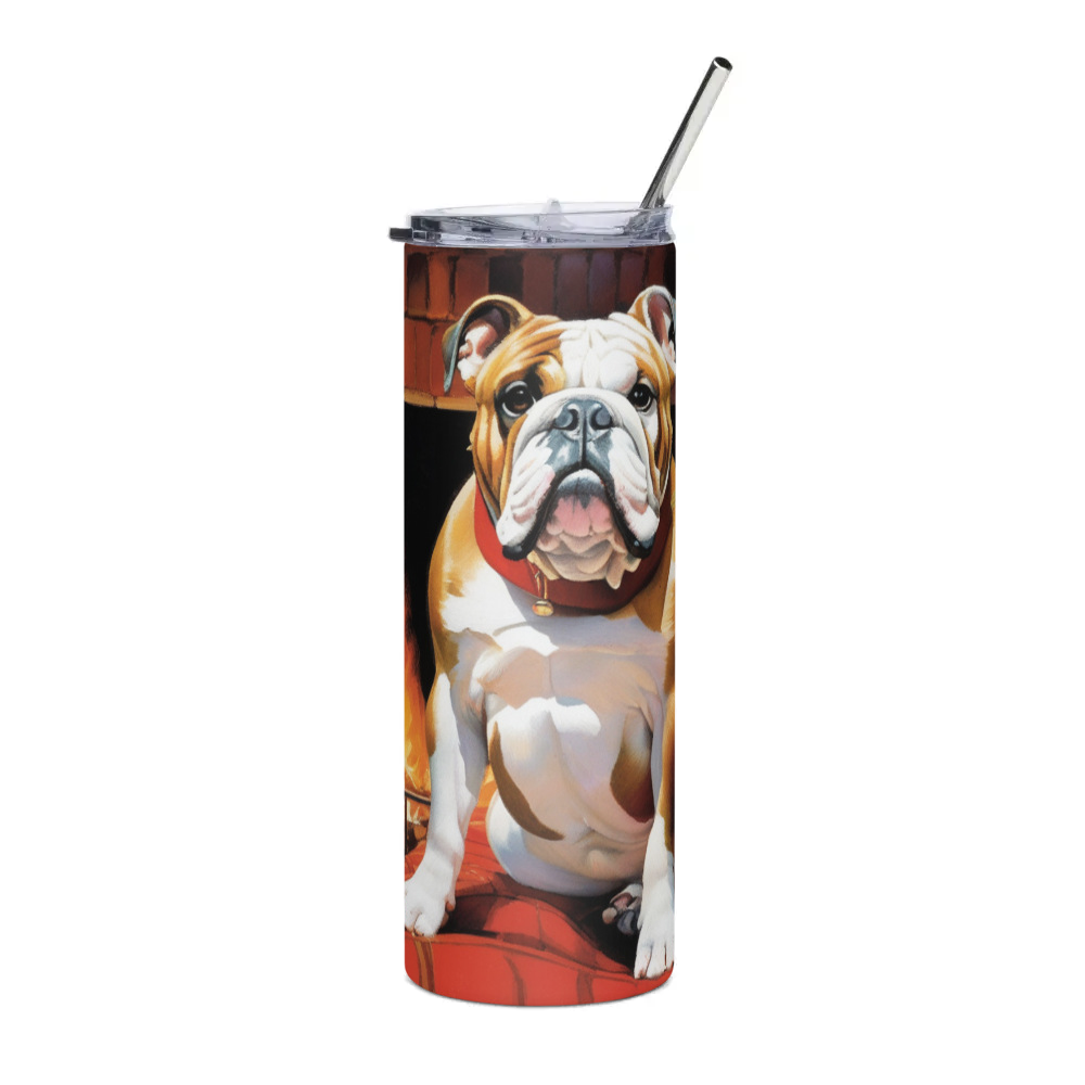 PugMug Custom Bulldog Stainless Steel Tumbler
