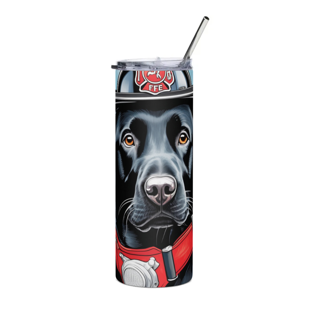 PugMug Custom Black Labrador Retriever Stainless Steel Tumbler