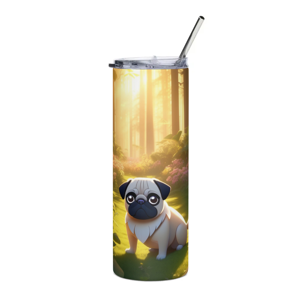 PugMug Custom Pug Stainless Steel Tumbler