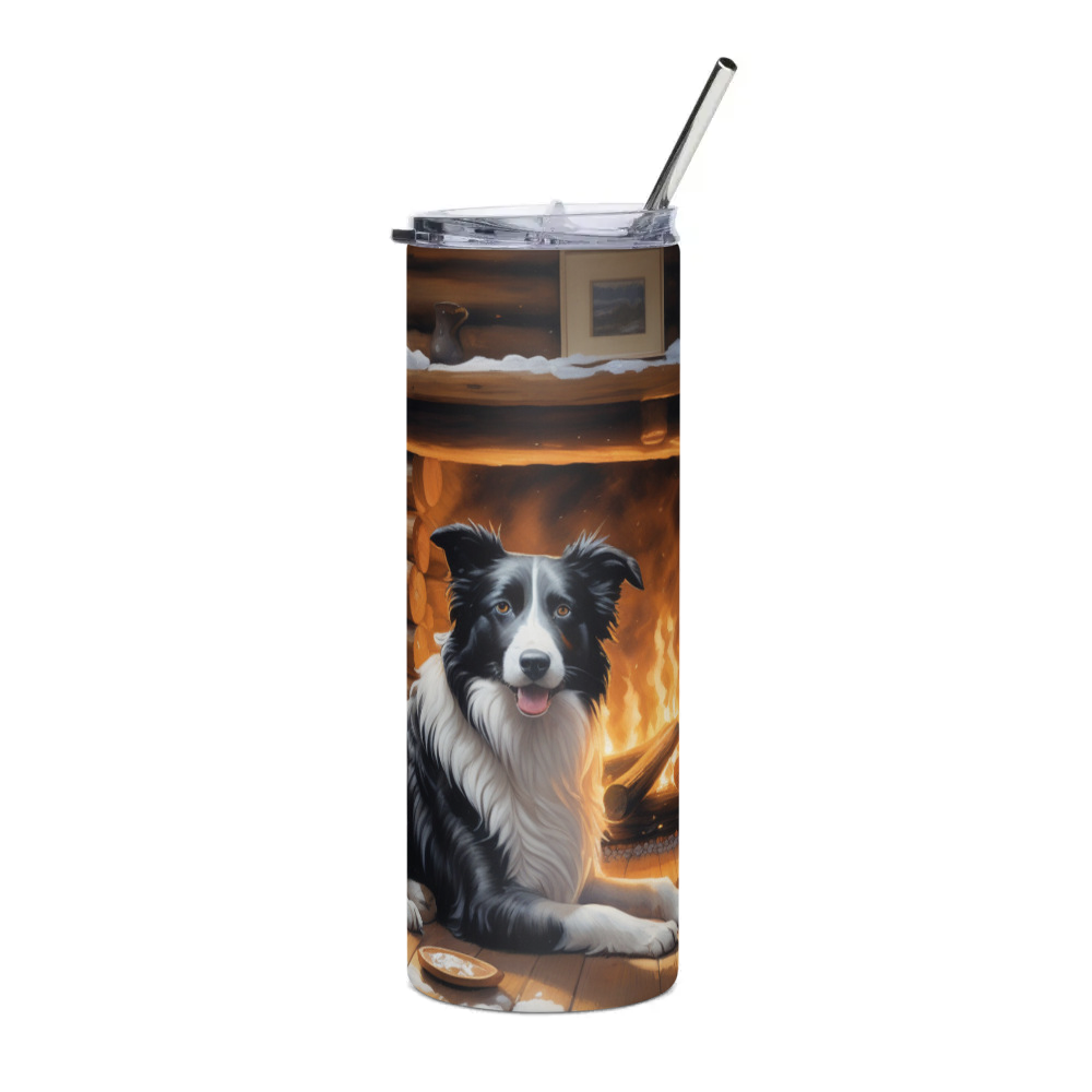 PugMug Custom Border Collie Stainless Steel Tumbler