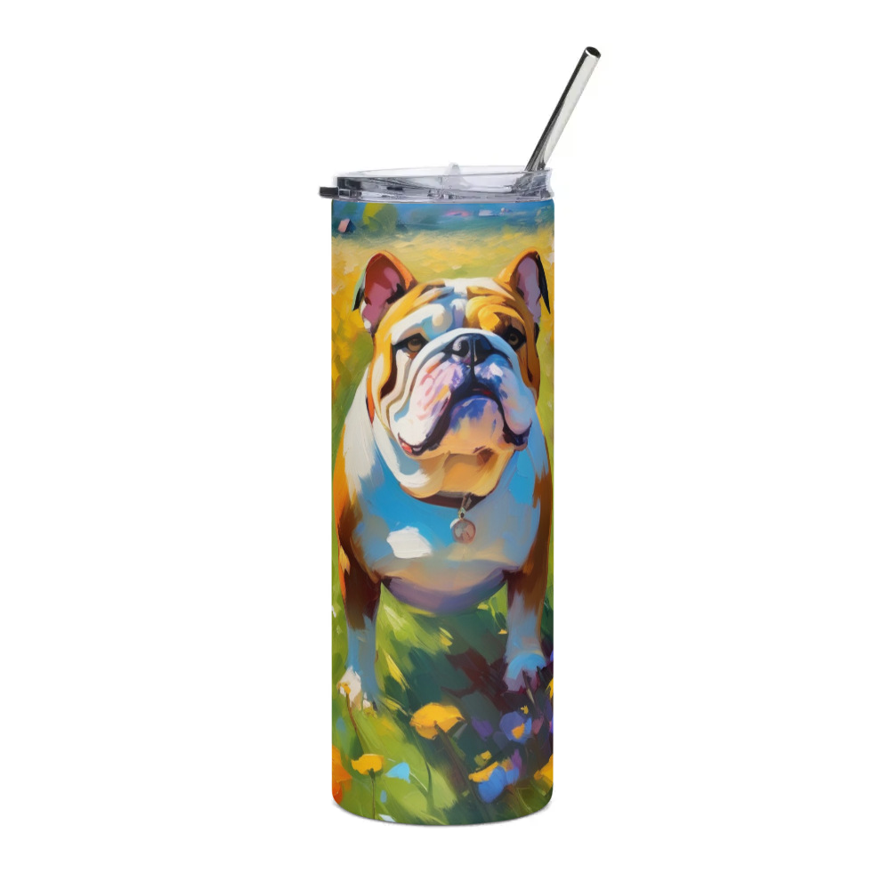 PugMug Custom Bulldog Stainless Steel Tumbler