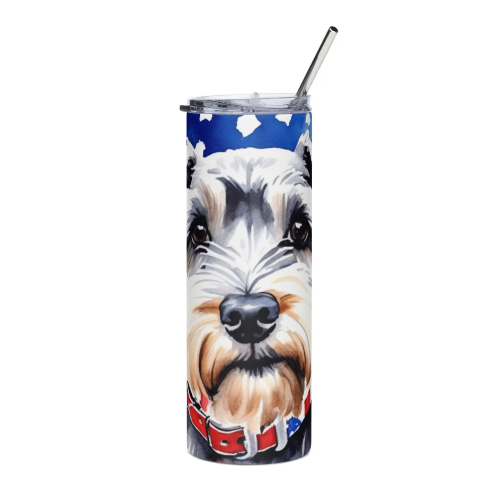 PugMug Custom Miniature Schnauzer Stainless Steel Tumbler