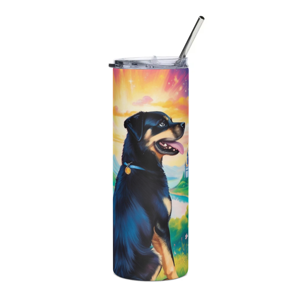 PugMug Custom Blue Stainless Steel Tumbler