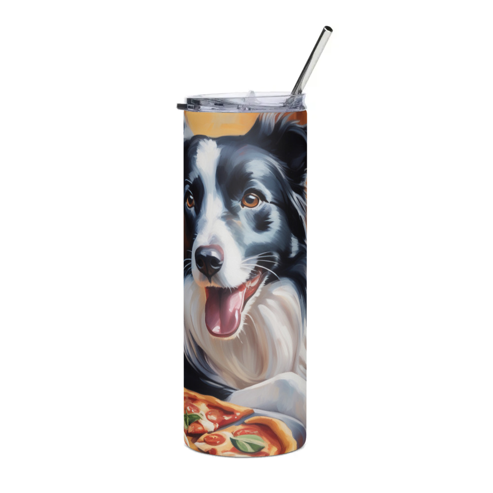 PugMug Custom Border Collie Stainless Steel Tumbler