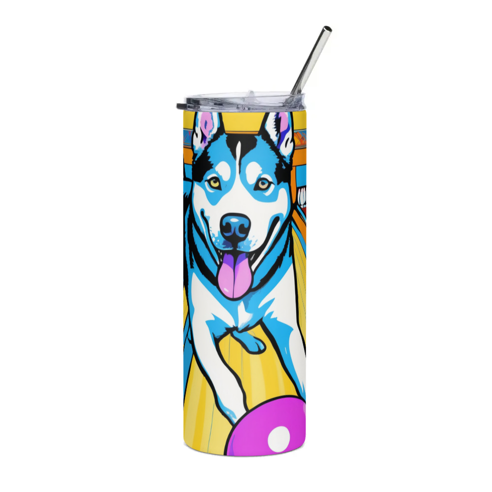 PugMug Custom Siberian Husky Stainless Steel Tumbler