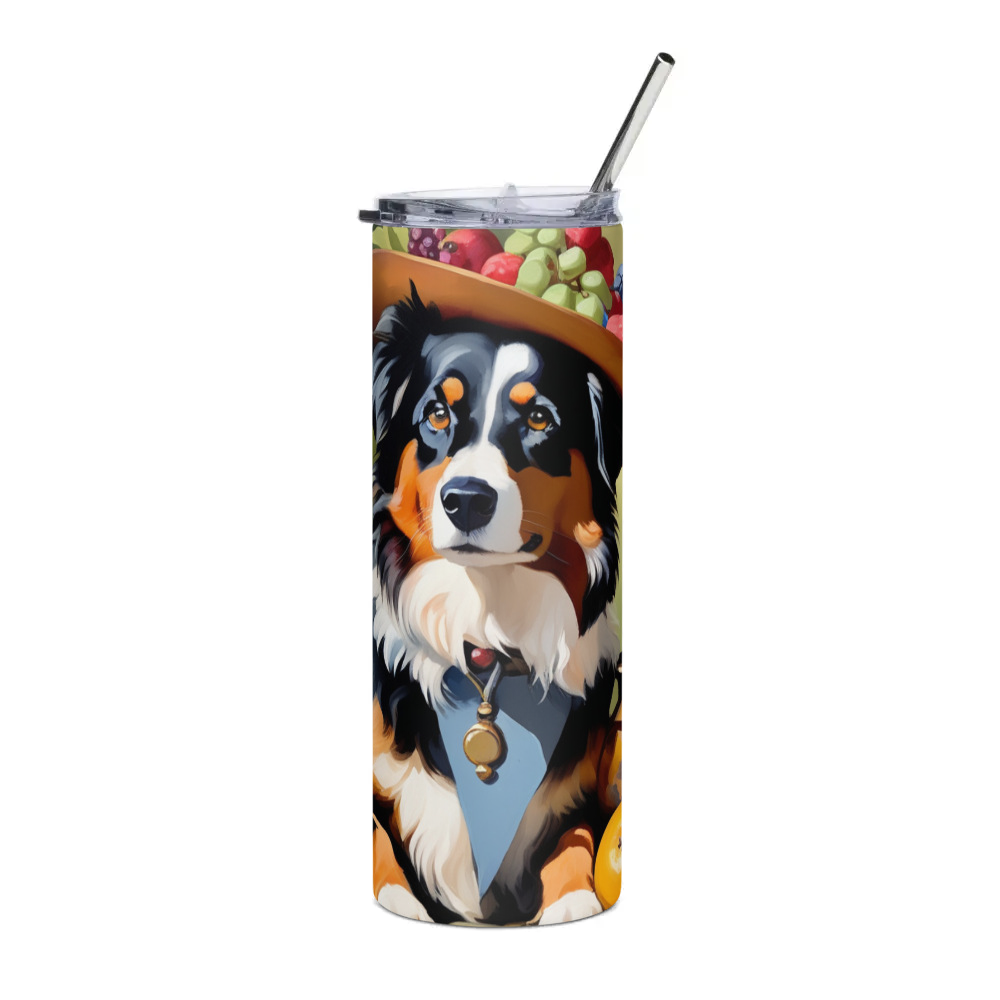 PugMug Custom Miniature American Shepherd Stainless Steel Tumbler