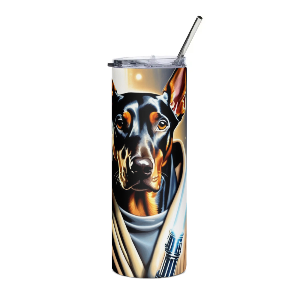 PugMug Custom Doberman Pinscher Stainless Steel Tumbler