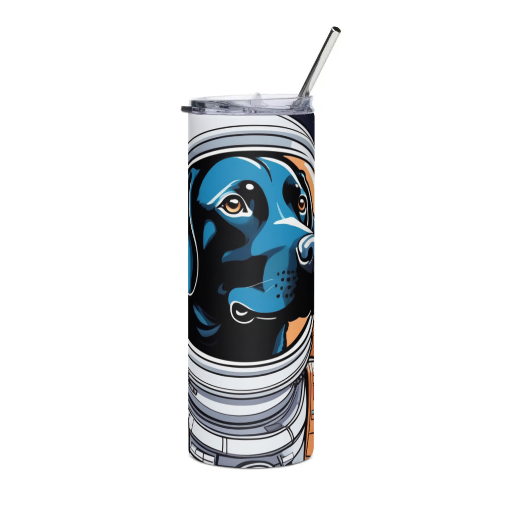 PugMug Custom Black Labrador Retriever Stainless Steel Tumbler