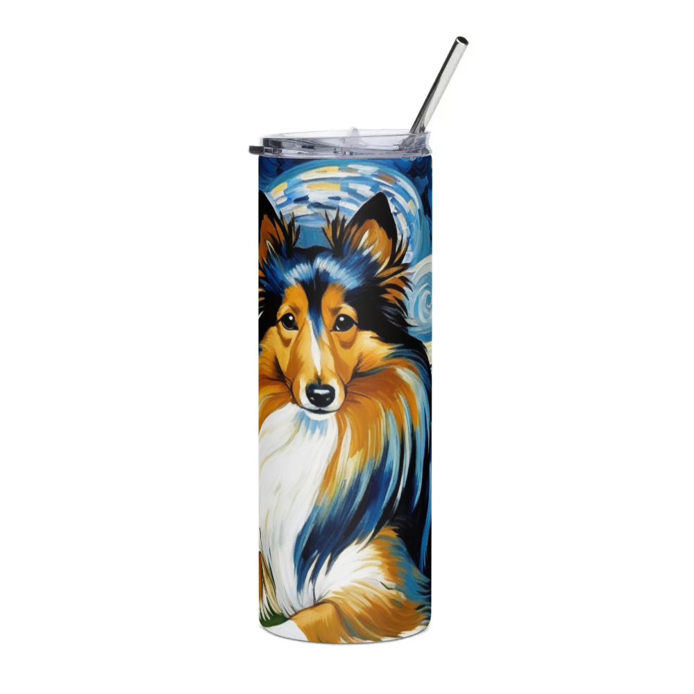 PugMug Custom Shetland Sheepdog Stainless Steel Tumbler