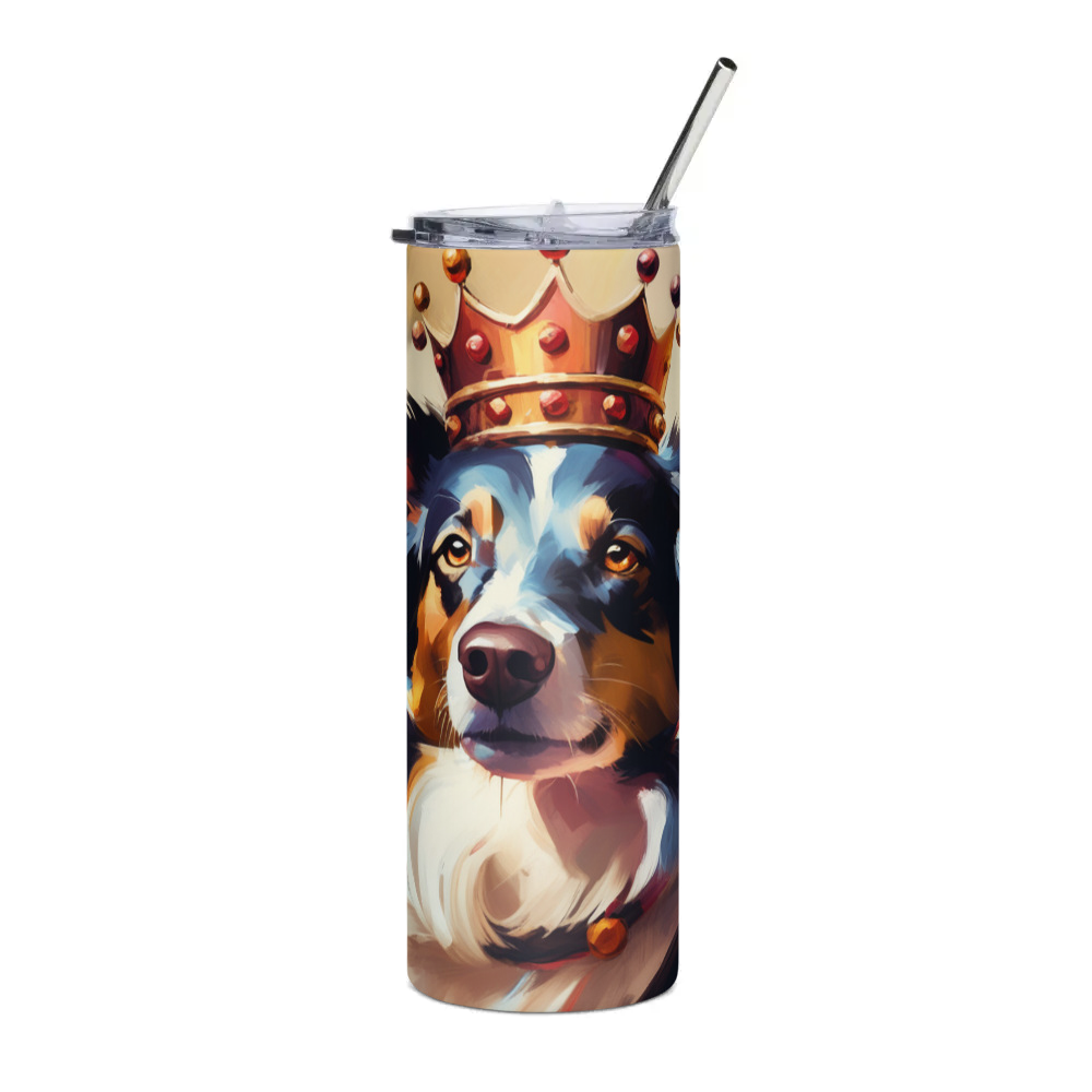 PugMug Custom Border Collie Stainless Steel Tumbler