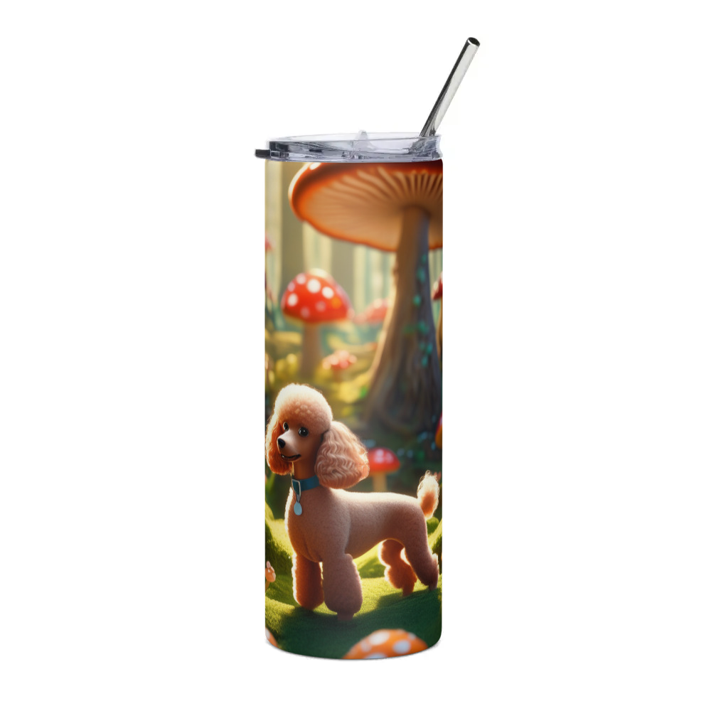 PugMug Custom Tan Poodle Stainless Steel Tumbler