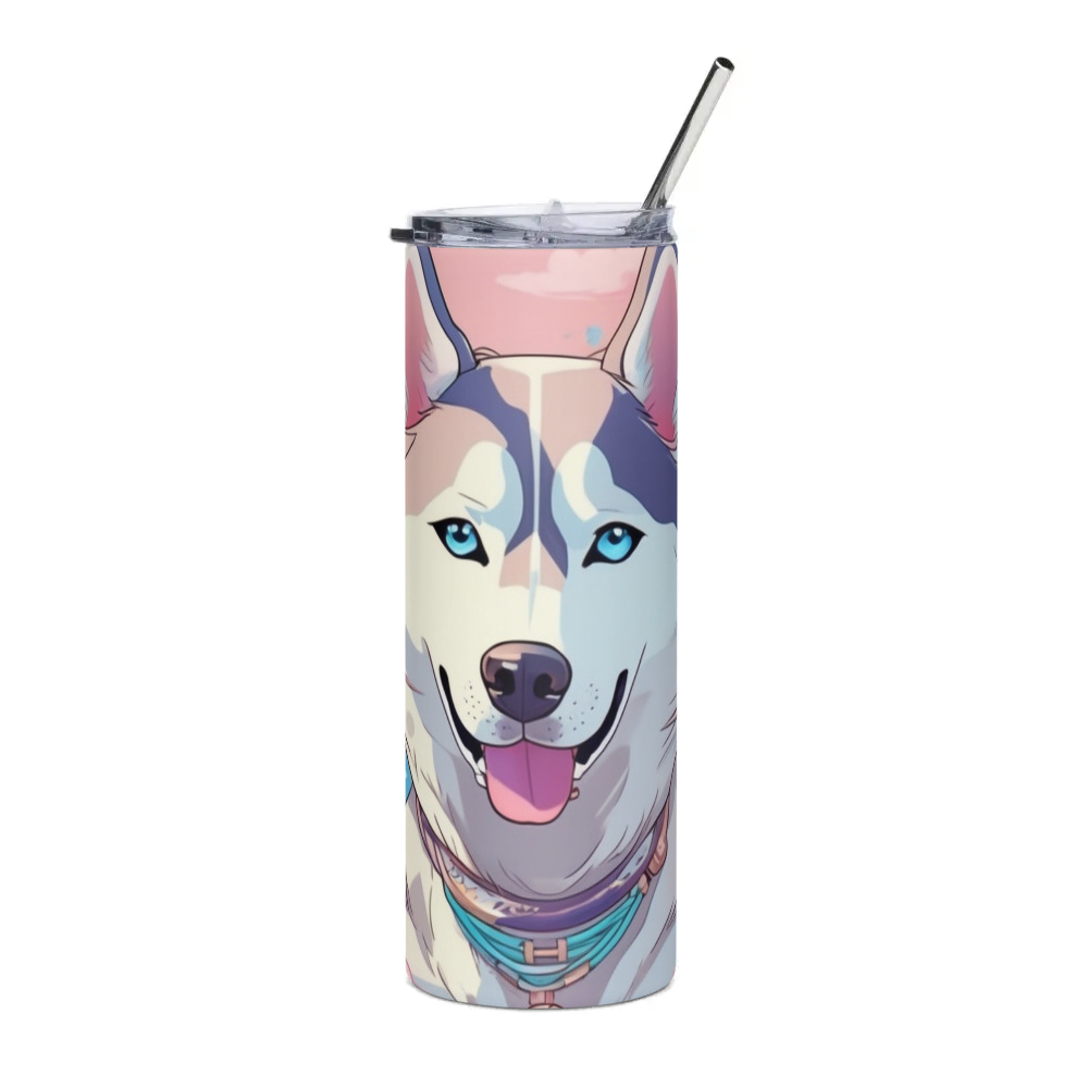 PugMug Custom Siberian Husky Stainless Steel Tumbler