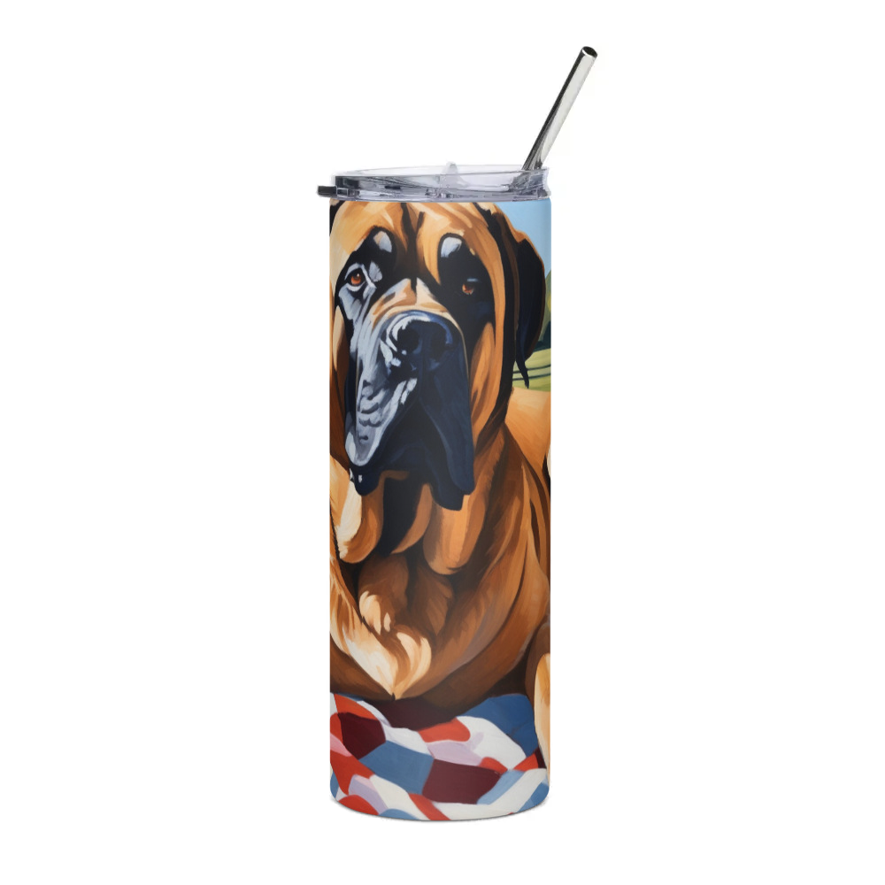 PugMug Custom Mastiff Stainless Steel Tumbler
