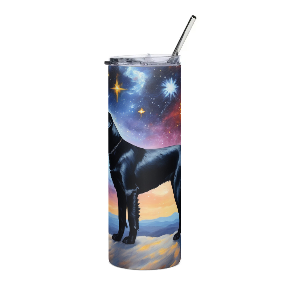 PugMug Custom Black Labrador Retriever Stainless Steel Tumbler