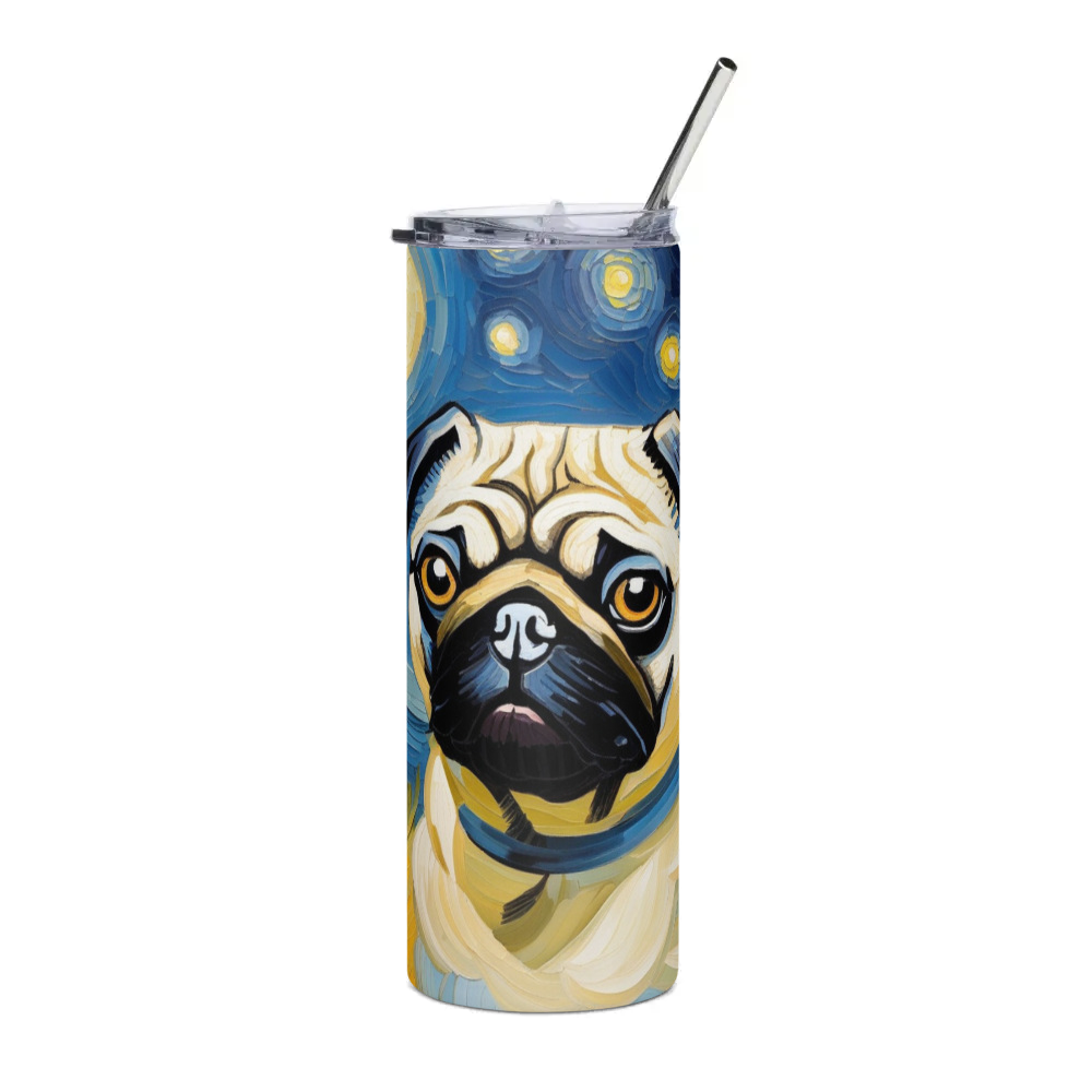 PugMug Custom Pug Stainless Steel Tumbler