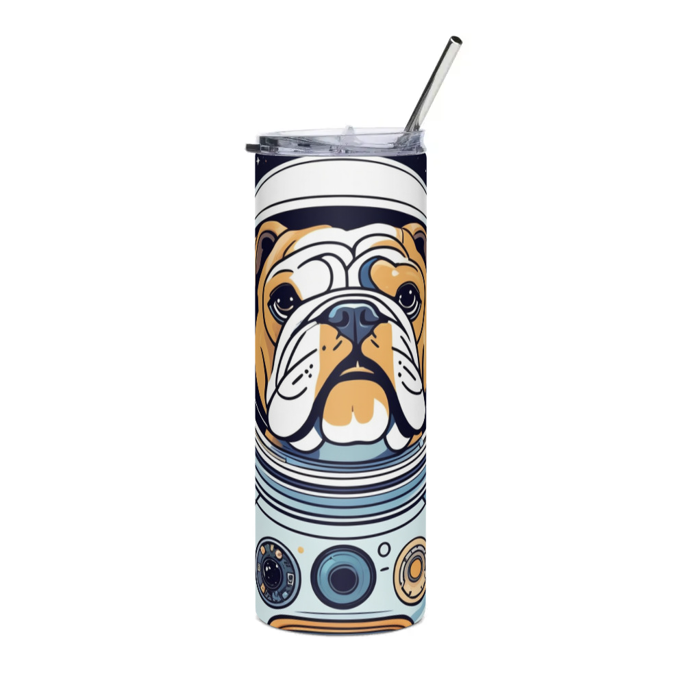 PugMug Custom Bulldog Stainless Steel Tumbler