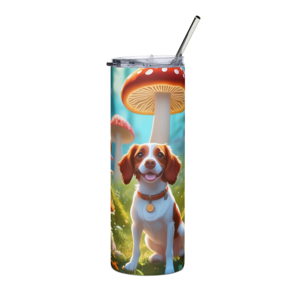 PugMug Custom Brittany Dog Stainless Steel Tumbler