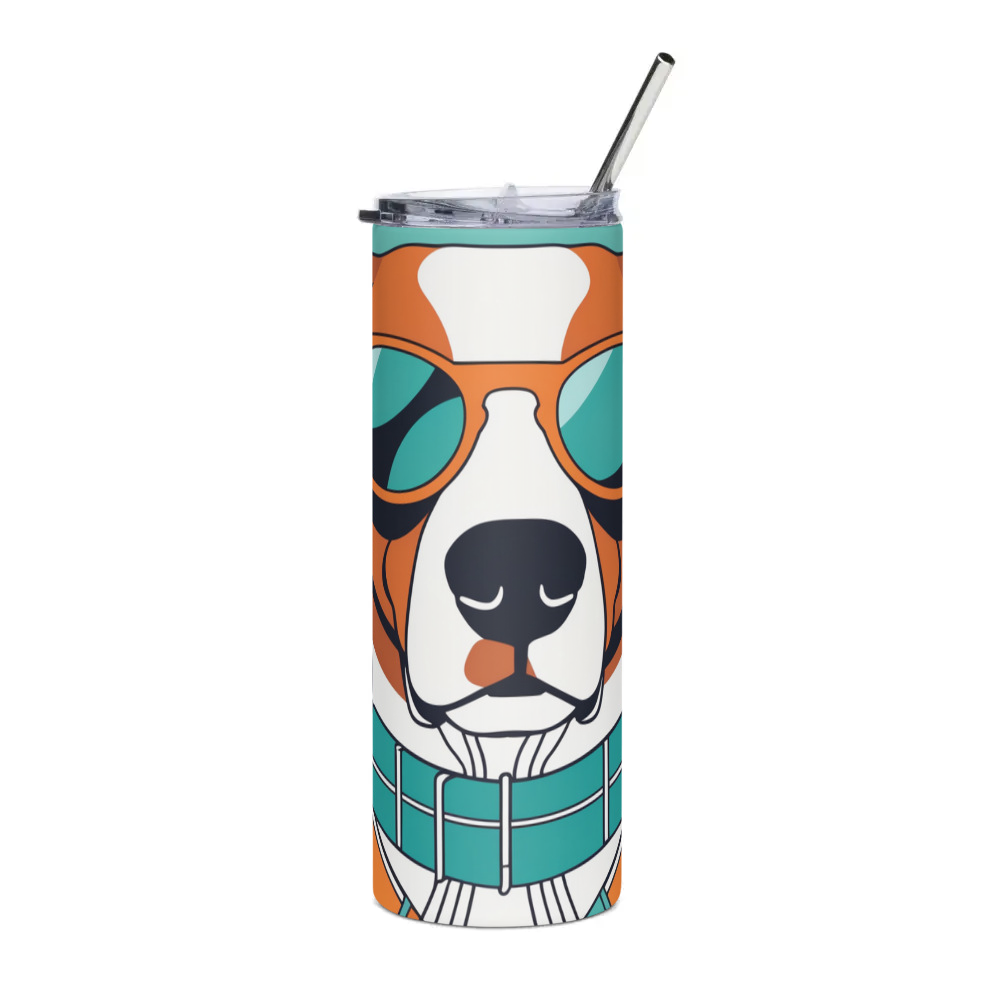 PugMug Custom Brittany Dog Stainless Steel Tumbler