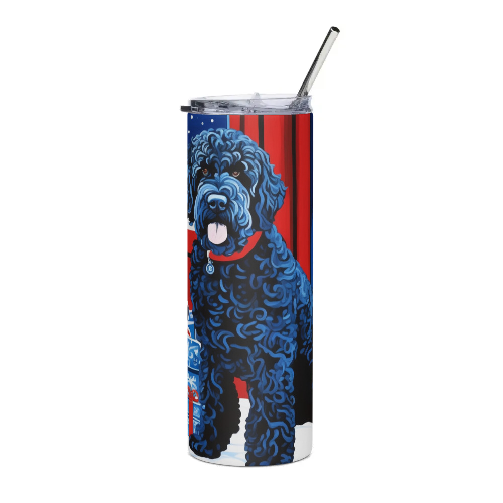 PugMug Custom Portuguese Water Dog Stainless Steel Tumbler