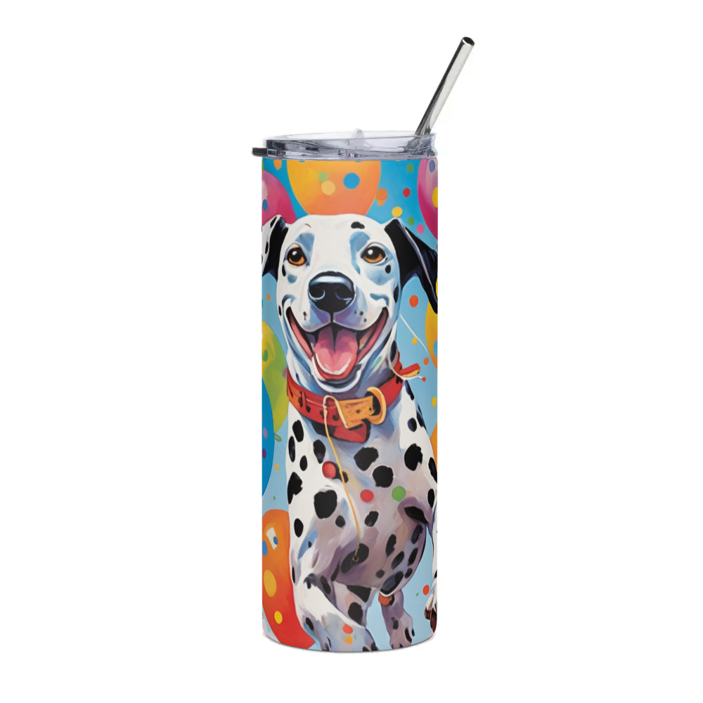 PugMug Custom Dalmatian Stainless Steel Tumbler