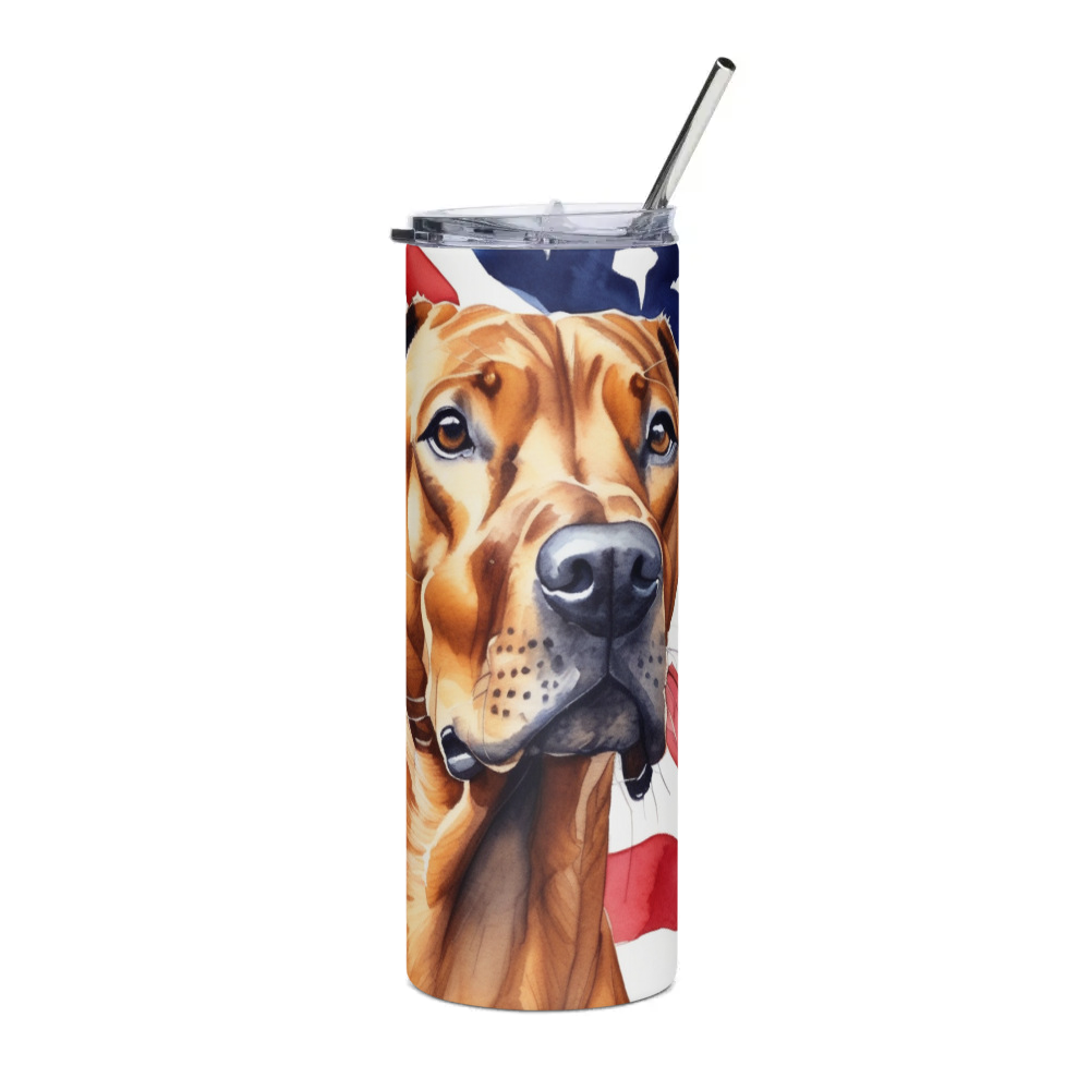 PugMug Custom Rhodesian Ridgeback Stainless Steel Tumbler