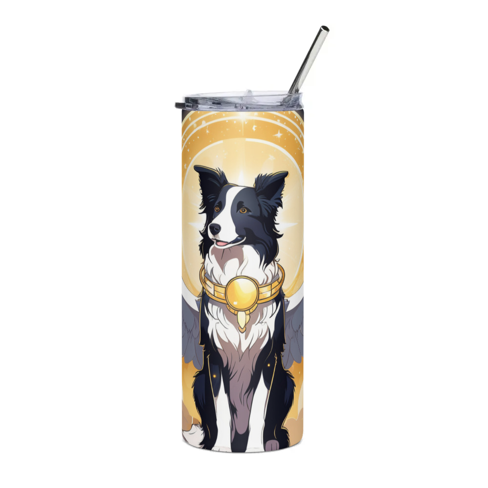 PugMug Custom Border Collie Stainless Steel Tumbler