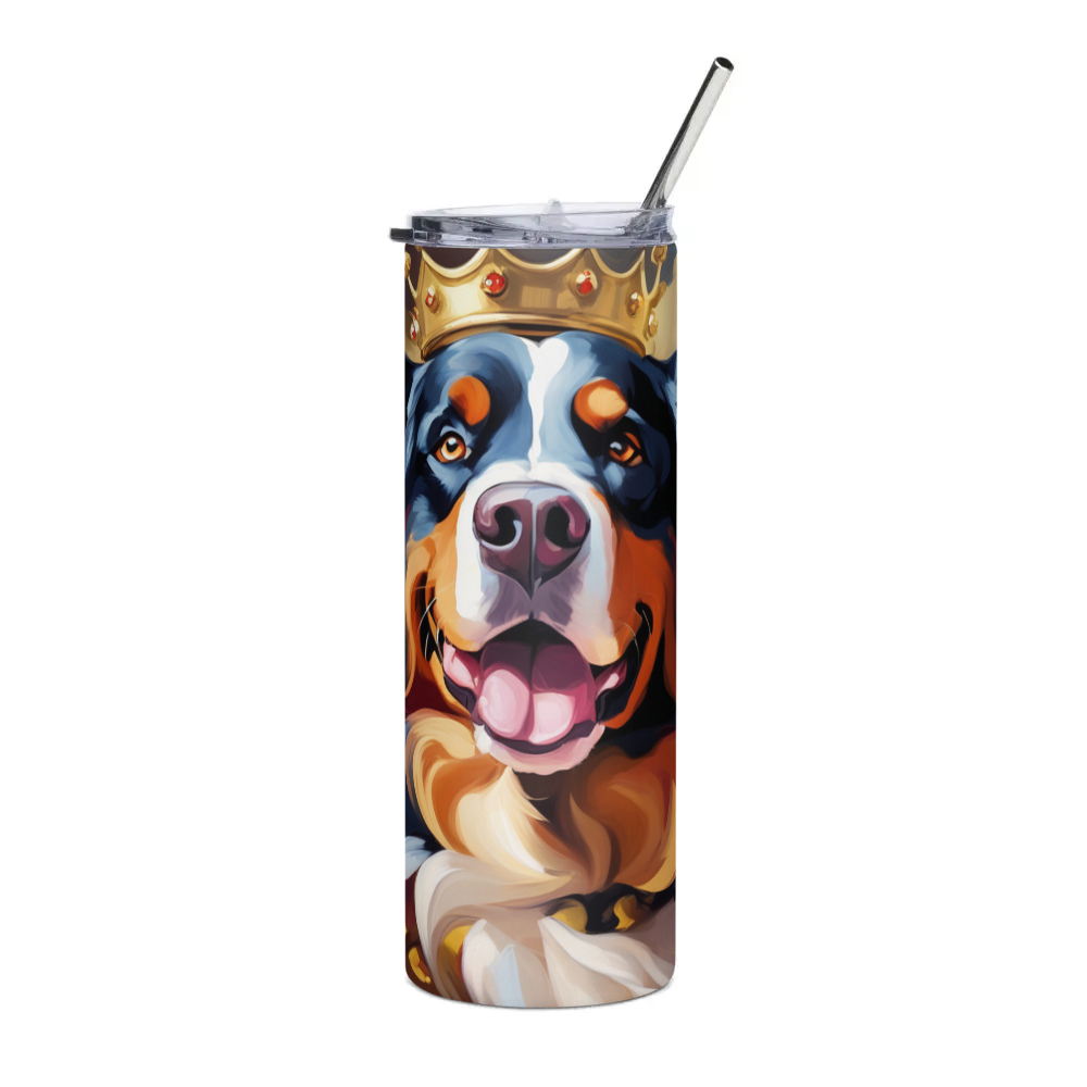 PugMug Custom Bernese Mountain Dog Stainless Steel Tumbler