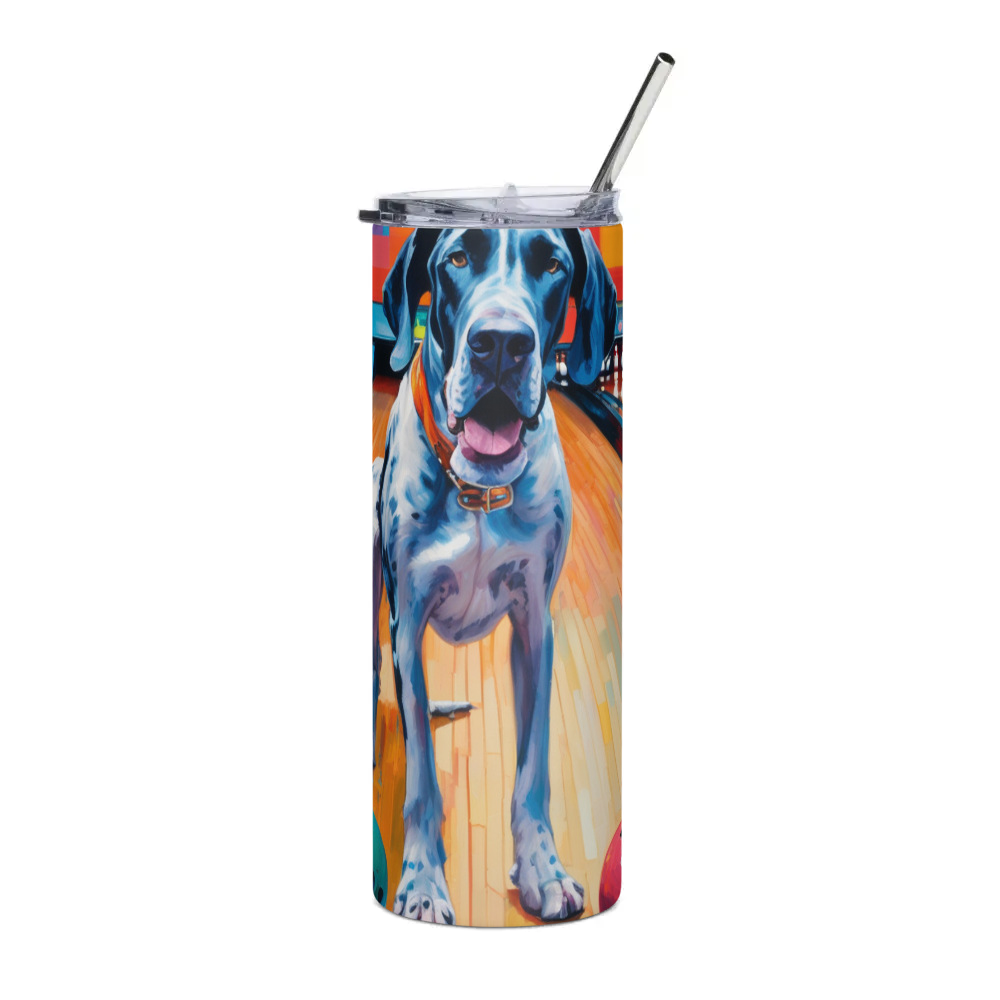 PugMug Custom Great Dane Stainless Steel Tumbler