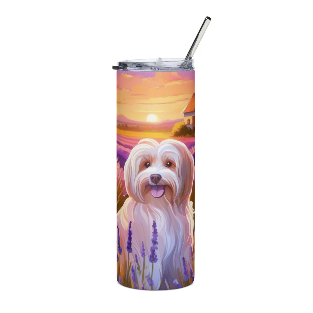 PugMug Custom Tan Havanese Dog Stainless Steel Tumbler