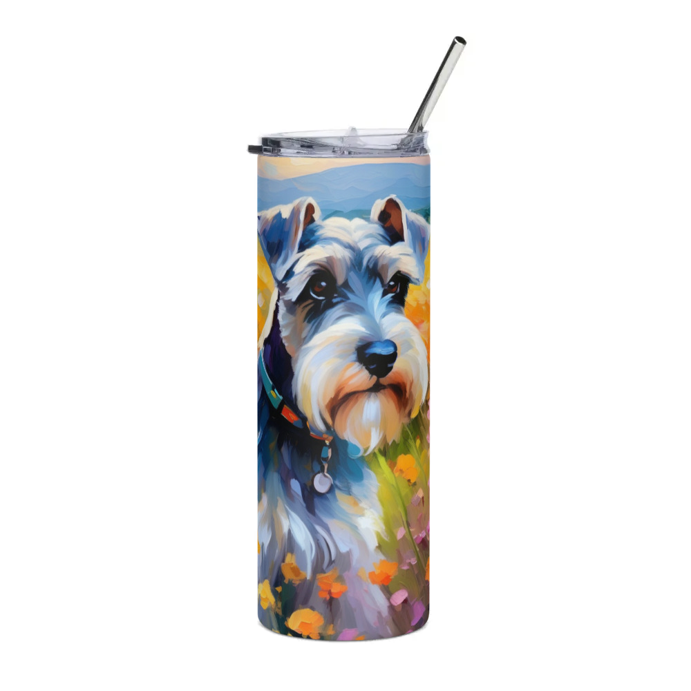 PugMug Custom Miniature Schnauzer Stainless Steel Tumbler