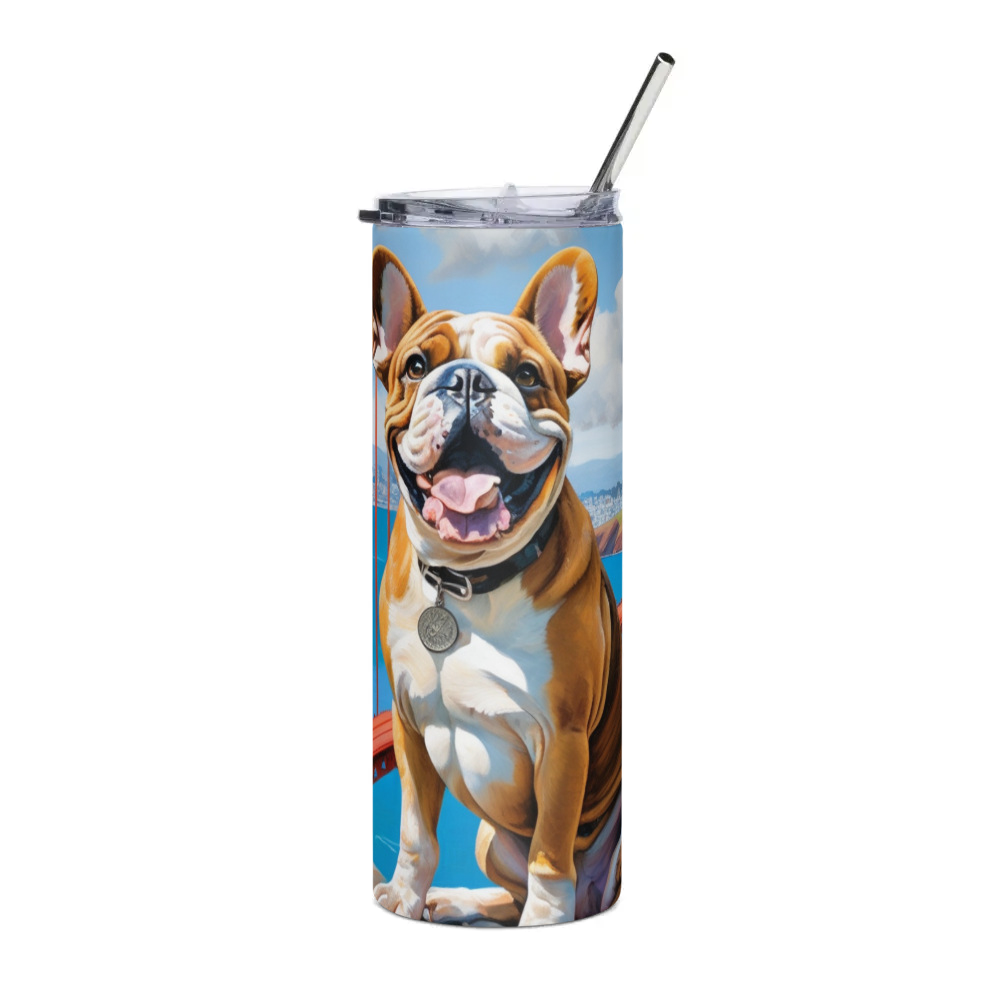 PugMug Custom Bulldog Stainless Steel Tumbler