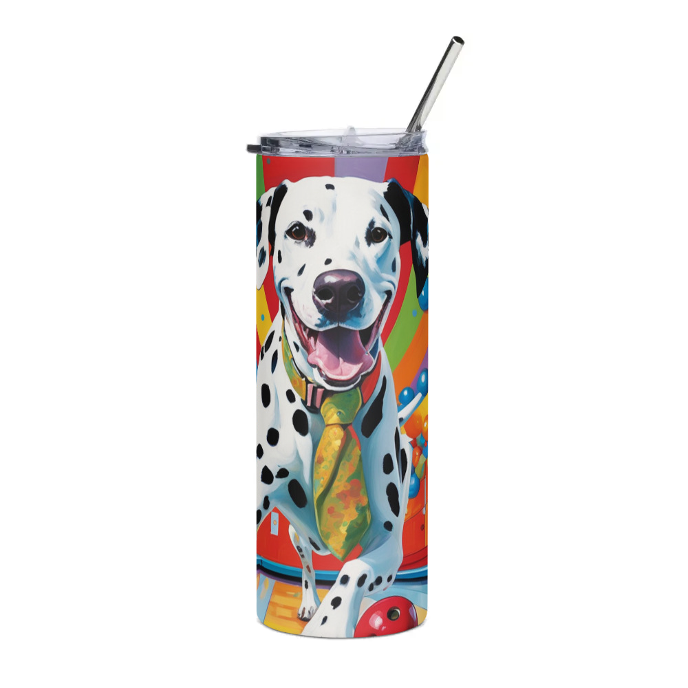 PugMug Custom Dalmatian Stainless Steel Tumbler
