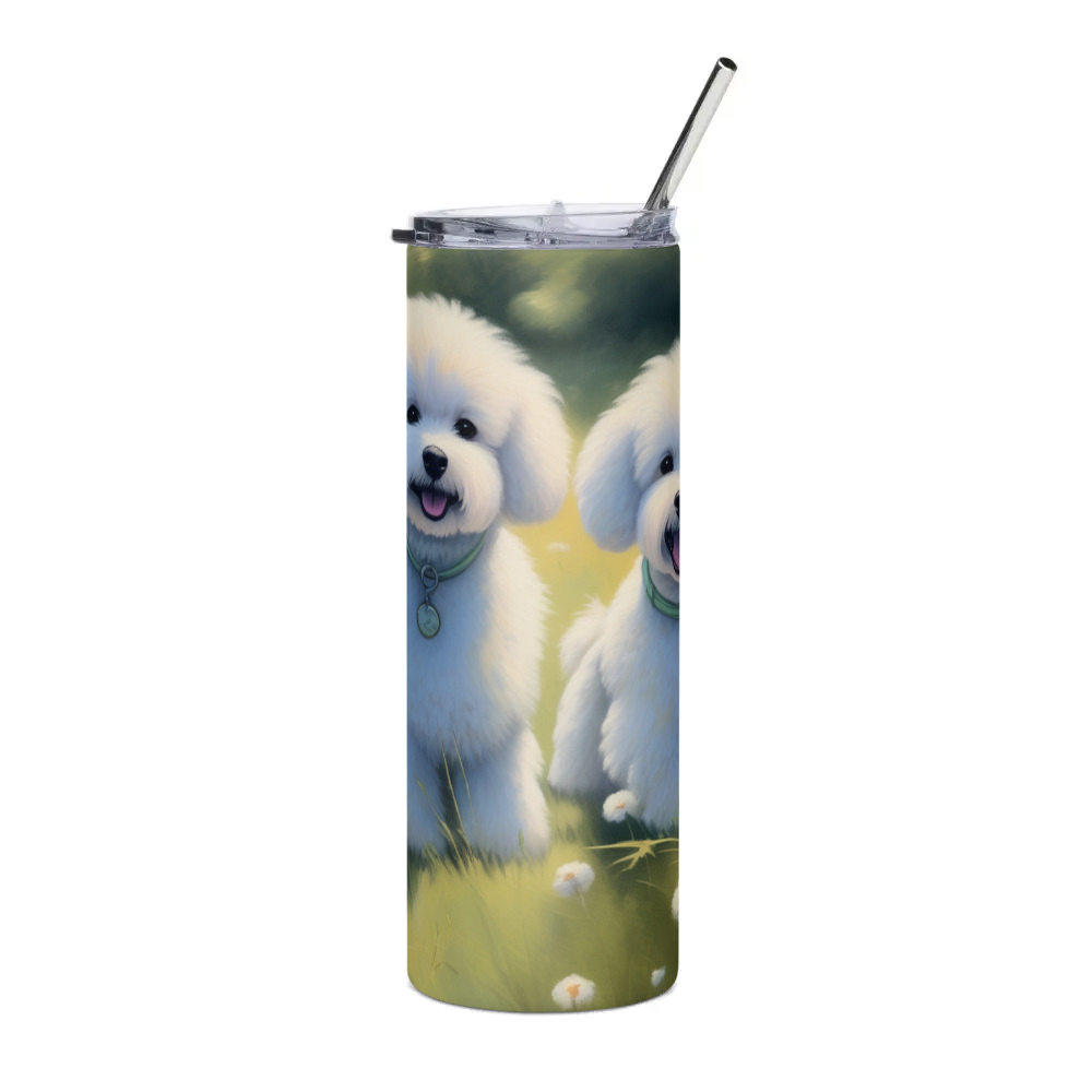PugMug Custom Bichons Frise Stainless Steel Tumbler